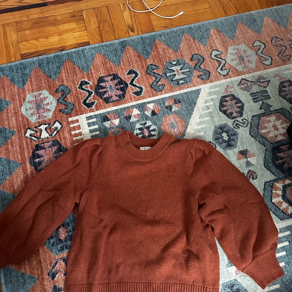 COPY - Madewell deep orange/ brown Sweater Cozy Casual